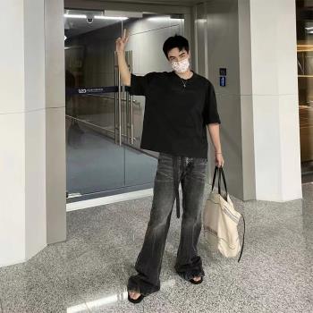 美式街頭微喇破壞cleanfit牛仔褲