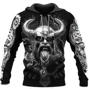 維京戰士 3D印花長袖連帽衫Vikings 3D Print Long Sleeve Hoodie