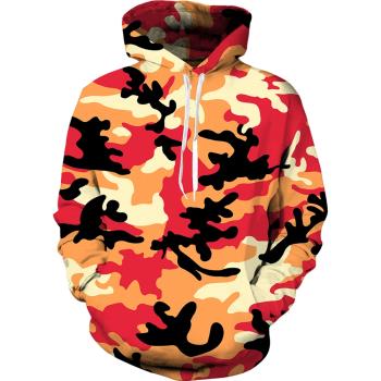 3D camouflage print hoodie man   3D迷彩印花連帽衛衣男