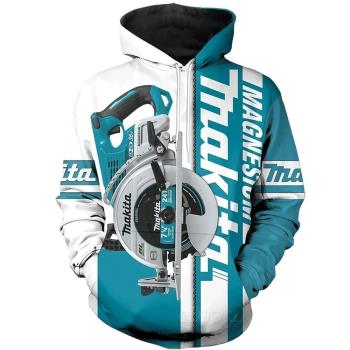 Casual 3D print long-sleeved hoodie male休閑3D印花長袖連帽衫