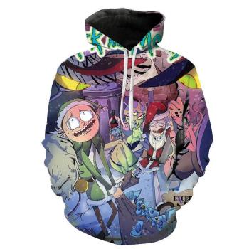 3D printed hoodie with long sleeve hoodie 3D印花連帽長袖衛衣