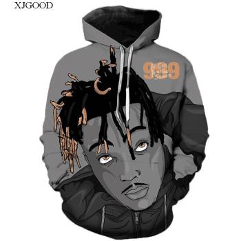 說唱歌手3D印花長袖連帽衫Rapper 3D Printed Long Sleeve Hoodie