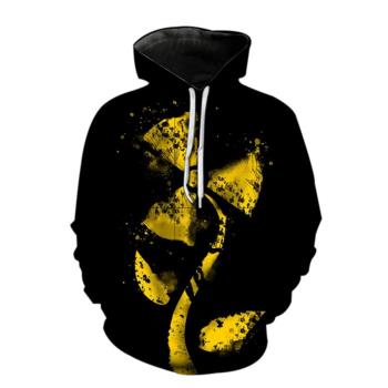3D smiley face print plus size hoodie 3D笑臉印花大碼連帽衛衣