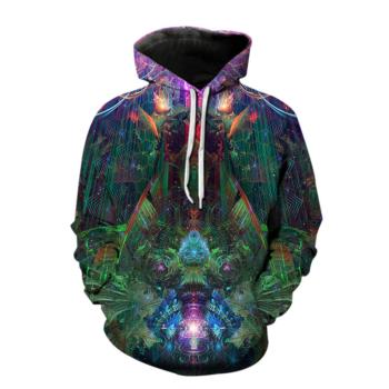 3D plus-size long-sleeved hooded hoodie 3D大碼長袖連帽衛衣