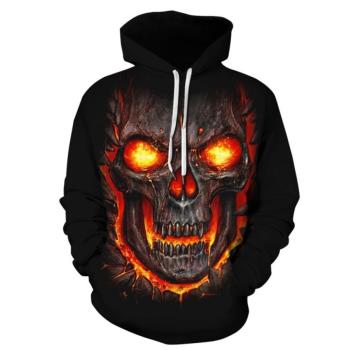3D printed loose long-sleeved hoodie 休閑3D印花寬松長袖衛衣