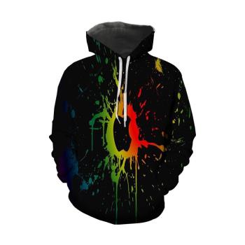 3D geometric printing sports sweater  3D幾何印花運動衛衣