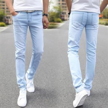 Slim Fit Stretch Casual Skinny Jeans修身彈力休閑小腳牛仔褲男