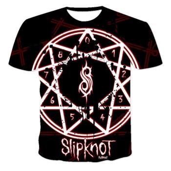 Evil Roulette 3D Print Mens T-Shirt惡靈輪盤3D印花男士T恤夏