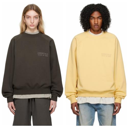 正版品鑒ESSENTIALS小字母圓領寬松23SS套頭衛衣男女Fog復線上衣