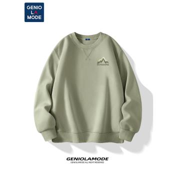 森馬集團GENIOLAMODE日系長袖衛衣男款秋季少年寬松休閑套頭上衣