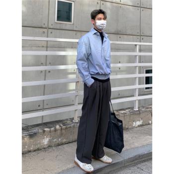 潮牌ins設計休閑長袖內搭襯衫