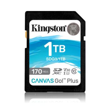 Kingston Canvas Go!Plus 金士頓 SDXC 1TB UHS-I U3 V30 相機專用 記憶卡