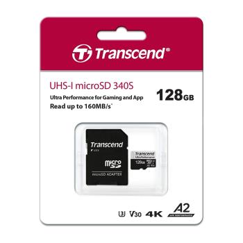 Transcend 創見 USD340 128G micro SDXC C10 A2 V30 U3 記憶卡 TF卡
