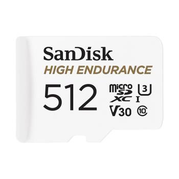 SanDisk 512GB 高耐久 MicroSD V30 U3 4K 長時專用記憶卡