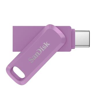 SanDisk Ultra GO TYPE-C USB 3.2 256G 旋轉隨身碟 薰衣草紫