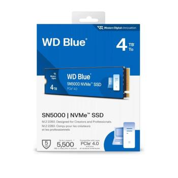 威騰 WD 藍標 SN5000 【4TB】 NVMe PCle M.2 2280 高速 固態硬碟