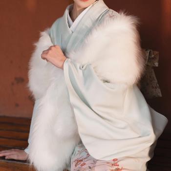 山鳥和色日式和風浴衣復古裙神明少女改良和服攝影旅拍寫真秋草