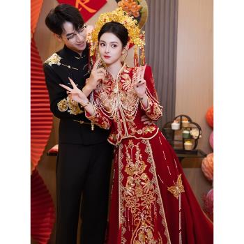 秀禾服婚服2025新款新娘結婚中式禮服婚禮嫁衣小個子出閣敬酒夏季