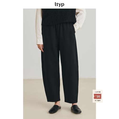 ltyp旅途原品 抓絨九分奶奶褲 極簡寬松廓形保暖小個子休閑褲女冬
