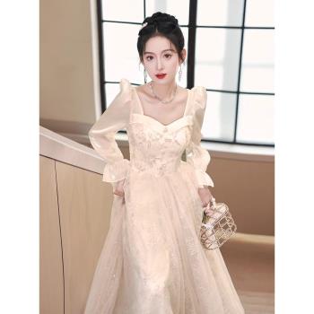 晚禮服女2025新款法式宴會高階感輕奢小眾生日藝考主持人成人禮夏