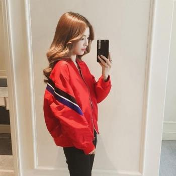春季夾棉外套女短款2025年新款美式寬松夾克飛行服工裝棒球服春秋