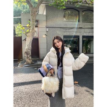 【安心絨】95白鴨絨hello雲朵泡芙繭型小個子羽絨服女中長加厚