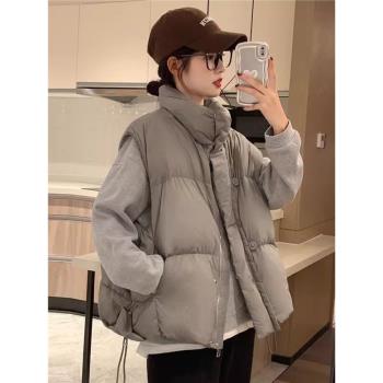 2025秋冬新款羽絨棉馬甲女洋氣馬夾背心外穿設計感坎肩上衣外套潮