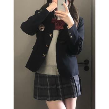 【朝崎中】徽章小西裝原創校供套裝日系jk制服學院風外套狗皮皮