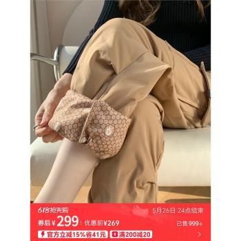 工裝羽絨褲女外穿棉褲女款冬季2025新款東北零下40度極寒雪地褲子