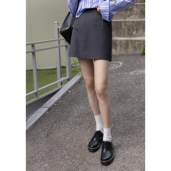 覓定秋季高腰顯瘦小個子半裙西裝