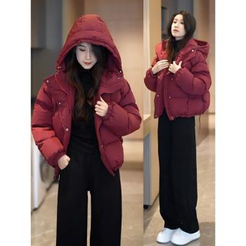 時尚羽絨服女冬季新款洋氣寬松顯瘦小個子時髦百搭保暖麵包服外套