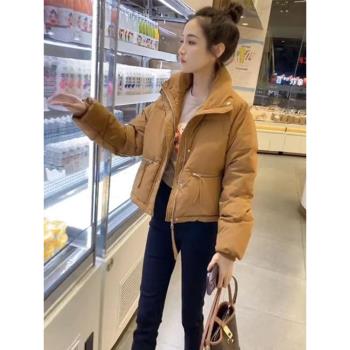 爆款羽絨棉服女2025年新款冬季小個子短款今年流行麵包服加厚外套