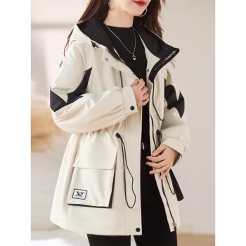 羽絨棉衣棉服女2025年冬季新款寬松大碼工裝外套夾棉沖鋒衣派克服