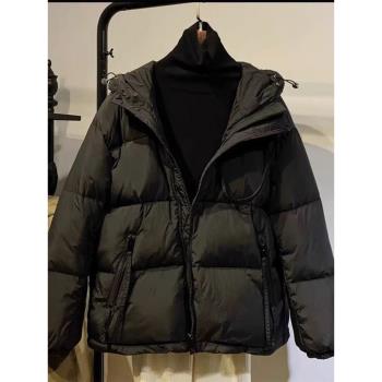 棉服女短款2025冬季新款寬松加厚設計感黑色麵包服小個子外套爆款