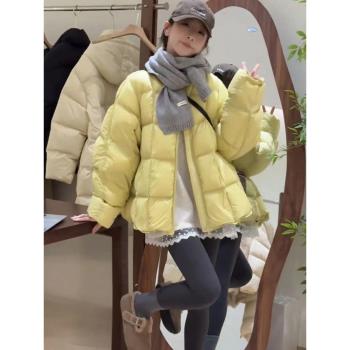 棉服女款2025冬季新款爆款小個子寬松加厚保暖麵包服泡芙棉襖外套
