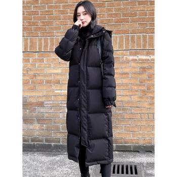 羽絨棉服女款2025秋冬季新款大碼寬松中長款小個子派克服棉服外套