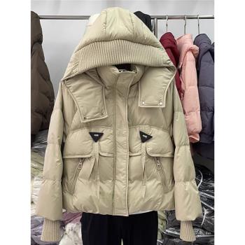 2025新款羽絨棉服女韓版短款連帽加厚百搭麵包服小個子保暖冬外套