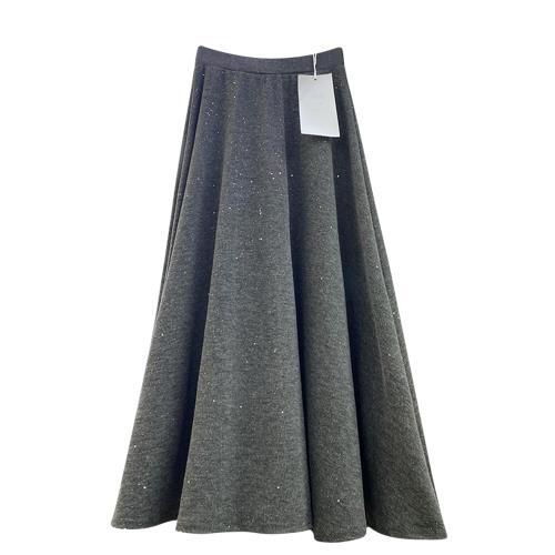 虧本~特價清倉~現貨~慵懶風半身裙女滿天星垂墜感大擺裙730A