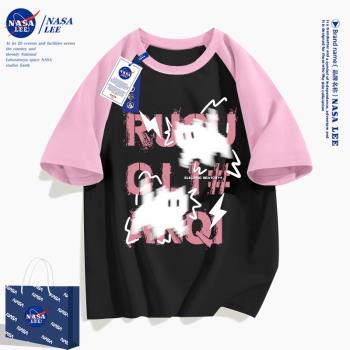 NASA小貓咪夏季設計感可愛短袖
