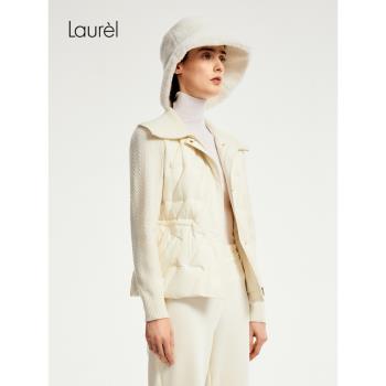 【白鵝絨】Laurel勞芮新款收腰針織羽絨服女LWD353L02000