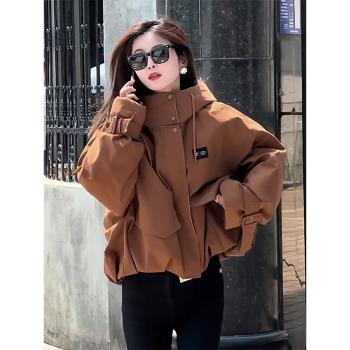 羽絨棉服女2025秋冬季新款寬松加厚派克服時尚短款麵包服保暖外套