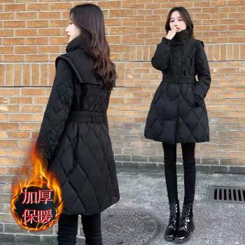 女士輕薄中長款棉衣女冬季棉襖新款2025爆款秋冬外套羽絨棉服女款
