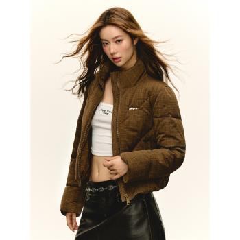 Ariseism 美式復古高級感美拉德立領棉服外套女冬季新款夾棉棉衣