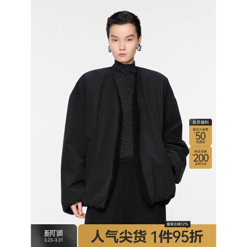 【防潑水】秋冬上新JNBY/江南布衣秋冬夾克加絨外套極簡5OA612650