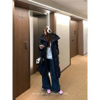 外賣到了【行走羽絨被】380g保暖滿分！長款羽絨服女冬季加厚外套