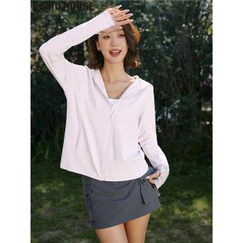 Basic House/百家好寬松短款涼感防曬衣輕薄透氣百搭防曬衣女夏季