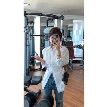 春季韓版通勤設計翻領ins襯衫