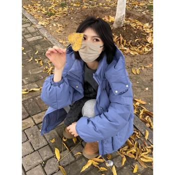 短款立領連帽羽絨服外套女秋冬季2024年新款時尚洋氣高階感超好看