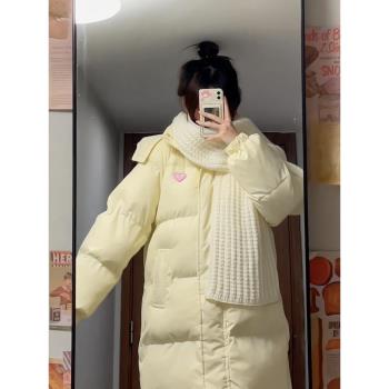 羽絨棉衣女冬季中長款棉襖奶呼呼外套2024年新款小個子棉服超好看