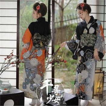 神明少女和服改良中國風日式正裝傳統櫻花學生日系寫真拍照連衣裙